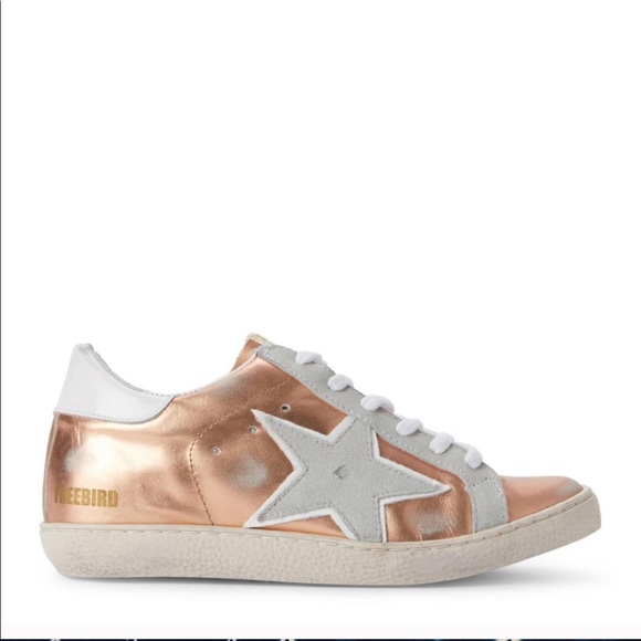 Free Bird copper star distressed sneakers 6 - Picture 8 of 8